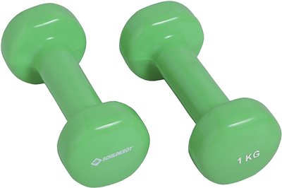 SCHILDKR™T Haltères vinyle, set de 1, 0 kg, vert