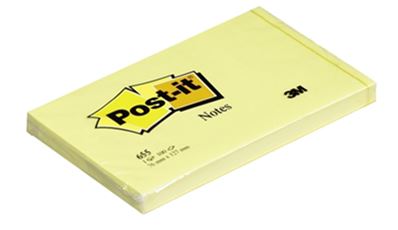 Post-it Bloc-note adhésif, 127 x 76 mm, jaune 655