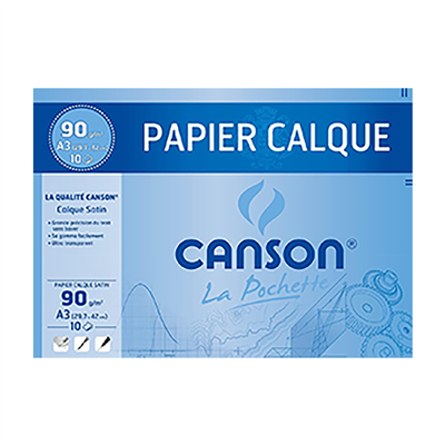 Canson Papier calque, satin, A3, 90/95 g/m2 C200017153