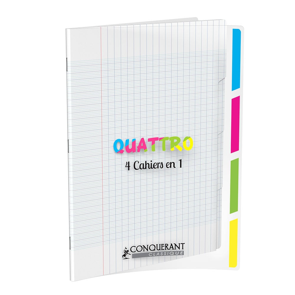 CONQUERANT CLASSIQUE Cahier 4 en 1 240 x 320 mm seyès
