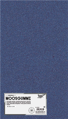 folia Caoutchouc mousse (L)200 x (H)290 mm bleu royal