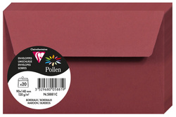 Pollen by Clairefontaine Enveloppes 90 x 140 mm bordeaux