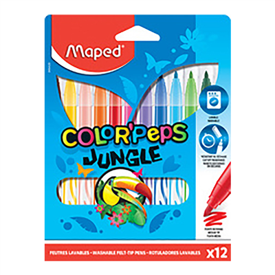 Maped Feutre COLOR'PEPS Jungle étui en carton de 12