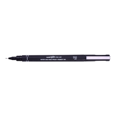 Uni-ball  Stylo UNI PIN pointe calibrée Pointe 0.3 mm Noir