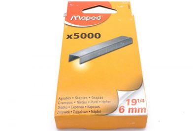 Maped Agrafes 19 1/4, 6 mm, zinguées 326602