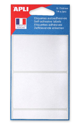 agipa APLI Etiquette multi-usage 50 x 77 mm blanc