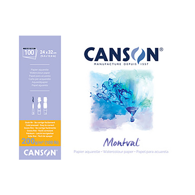 CANSON Bloc papier dessin Montval 240 x 320 mm 200 g/m2