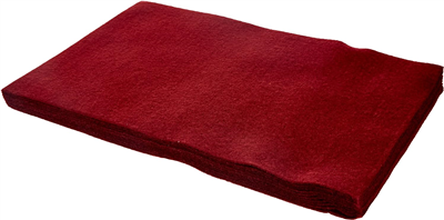 folia Feutrine de bricolage, (L)200 x (H)300 mm, rouge foncé