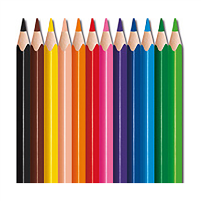 Maped Crayon de couleur COLOR'PEPS STRONG MINI étui de 12