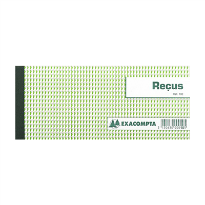 EXACOMPTA Carnet à souche Reçus 90 x 130 mm horizontal