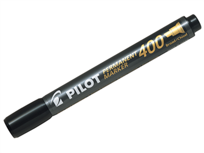 Pilot Marqueur permanent 400, pointe biseautée, noir SCA-400-B