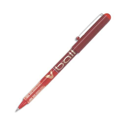 Pilot Stylo roller V Ball VB 5, pointe métal, rouge, 085413