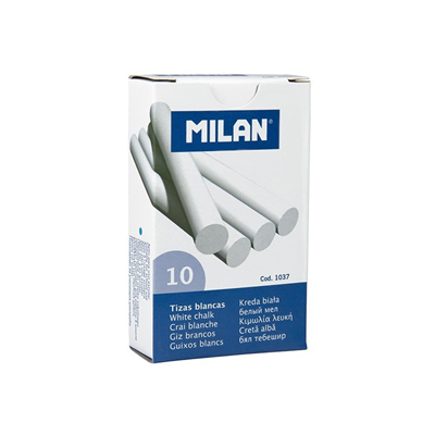 Milan Boîte de 10 craies blanches
