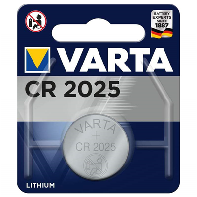 VARTA Pile bouton au lithium "Electronics", CR2025, 3 Volt