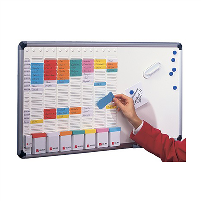 nobo Tableau Blanc avec planning hebdomadaire,