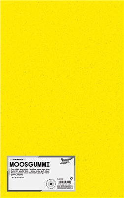 folia Caoutchouc mousse (L)200 x (H)290 mm, jaune citron