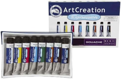 ROYAL TALENS Gouache ArtCreation Expression, 12 ml, set de 8