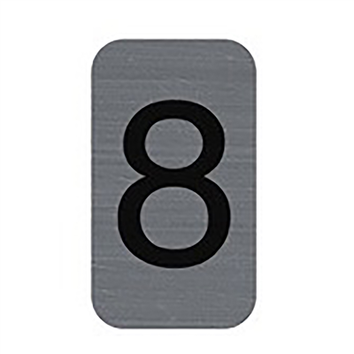 EXACOMPTA Plaque de signalisation chiffres 8 25 x 44 mm