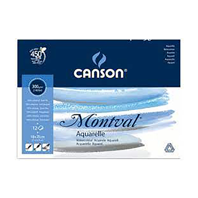 CANSON Bloc papier dessin Montval 180 x 250 mm 300 g/m2
