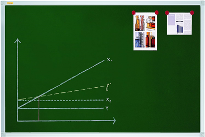 FRANKEN Tableau à craie X-tra! Line, 900 x 600 mm, vert