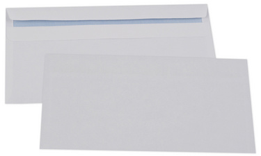 GPV Enveloppes DL 110 x 220 mm blanc 80g/m2 avec fenêtre