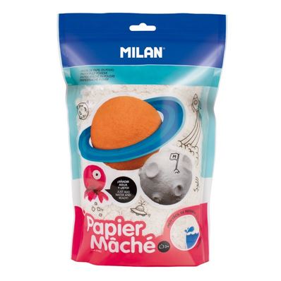 Milan Sac 200 g papier mâché blanc en poudre