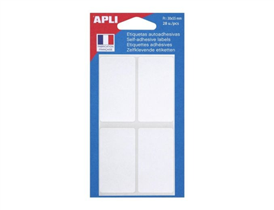 agipa APLI Etiquette multi-usage 30 x 55 mm blanc