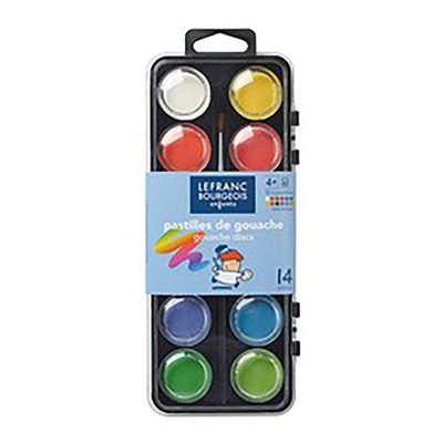 LEFRANC BOURGEOIS Pastilles de Gouache boîte de 12