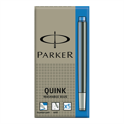 PARKER Cartouches d'encre grande capacité QUINK, bleu royal 1950383