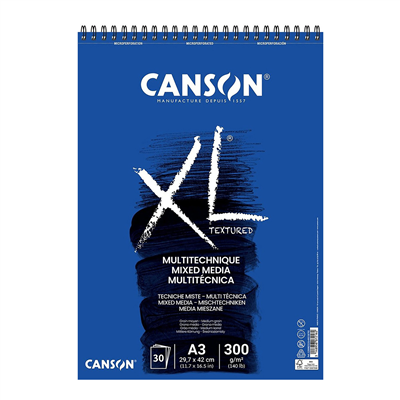 CANSON Bloc de dessin XL MIXED MEDIA Textured A3