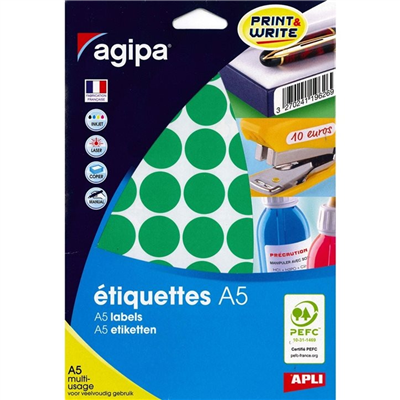 agipa Pastille de couleur diamètre : 24 mm rond vert