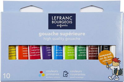 LEFRANC BOURGEOIS Gouache, étui carton de 10 tubes de 10 ml