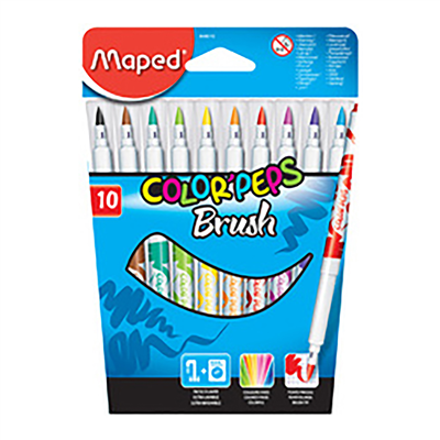 Maped Feutre COLOR'PEPS Brush étui en carton de 10