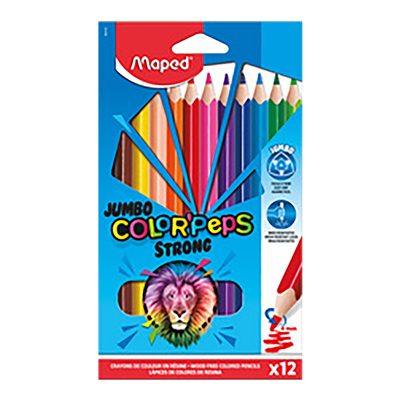 Maped Crayon de couleur triangulaire JUMBO COLOR'PEPS STRONG