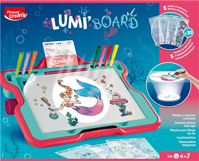 Maped Creativ Table lumineuse à dessin LED LUMI BOARD SIRENE