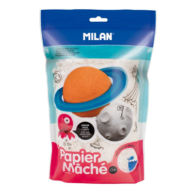 Milan Sac 200 g papier mâché blanc en poudre