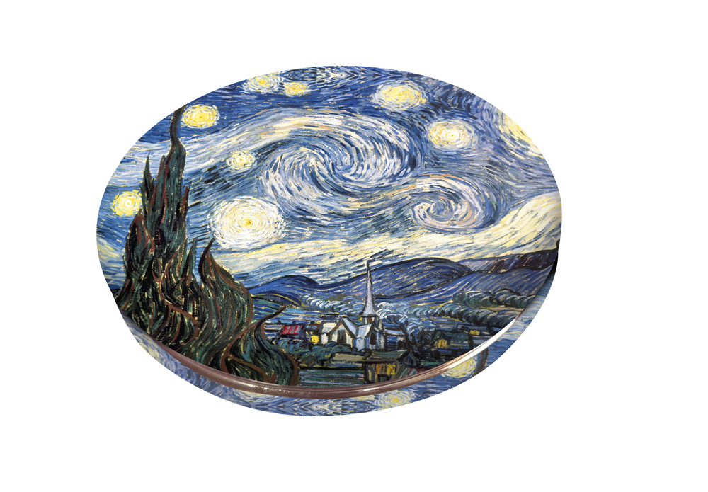 Art & Kraft Miroir rond Van Gogh La nuit étoilée