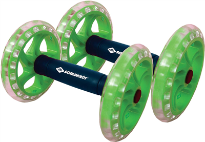 SCHILDKR™T Roues abdominales Dual Core Wheels, noir/vert