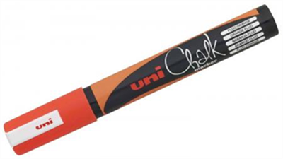 Uni-ball Marqueur craie Chalk PWE-5M, orange néon PWE-5M O FLUO