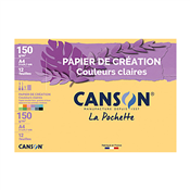 Canson Papier de cration dans une pochette, A4, 150 g/m2 C200002760